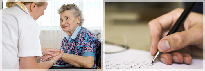 caregiver and seniors