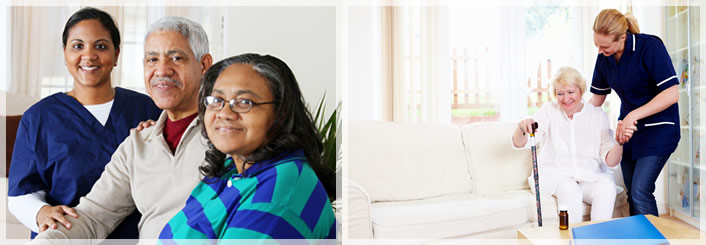 caregiver and seniors